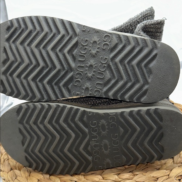 UGG Charcoal Cable Knit Button Boots - Picture 7 of 8